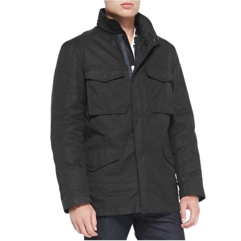 Rag & Bone Division 3-In-1 Field Chore Canvas Jacket Black Size 40 US Med $795